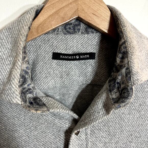 Hammer Made Gray Button Up - Picture 3 of 6